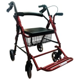 ANDADERA ROLLATOR ALUMINIO CON REPOSAPIES MOD. 8882