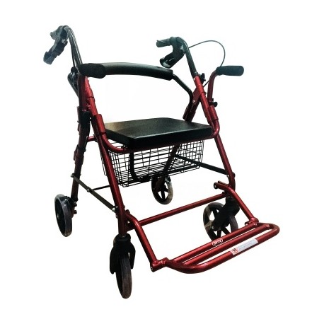 ANDADERA ROLLATOR ALUMINIO CON REPOSAPIES MOD. 8882