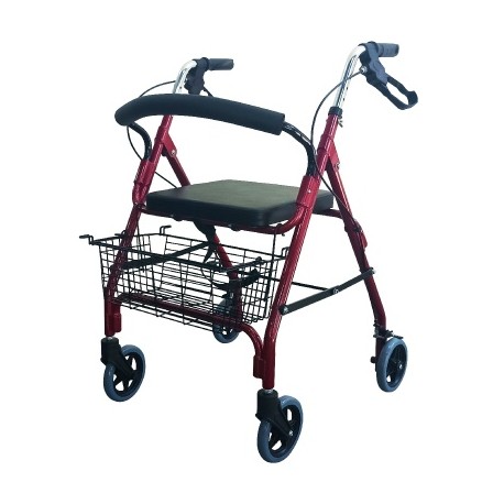 ANDADERA ROLLATOR ALUMINIO RUEDA 6" MOD. LK7022