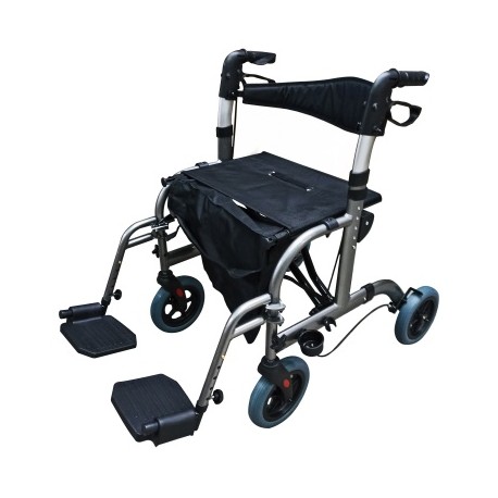 ANDADERA ROLLATOR PREMIUM CON PIECERAS MOD. 9103